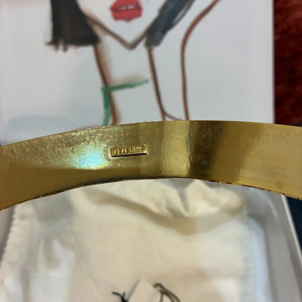 Gold Scales Wide Crown Hair Cuff